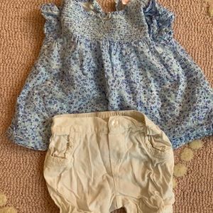 Ring around the Rosie smocked outfit 6 months